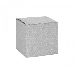 CUBOTTO PLURIBOL 10x10x10 GLITTER ARGENTO