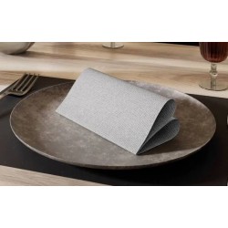 TOVAGLIOLI 38x38 STAR FABRIC GRIGIO ROCCIA 40pz FATO