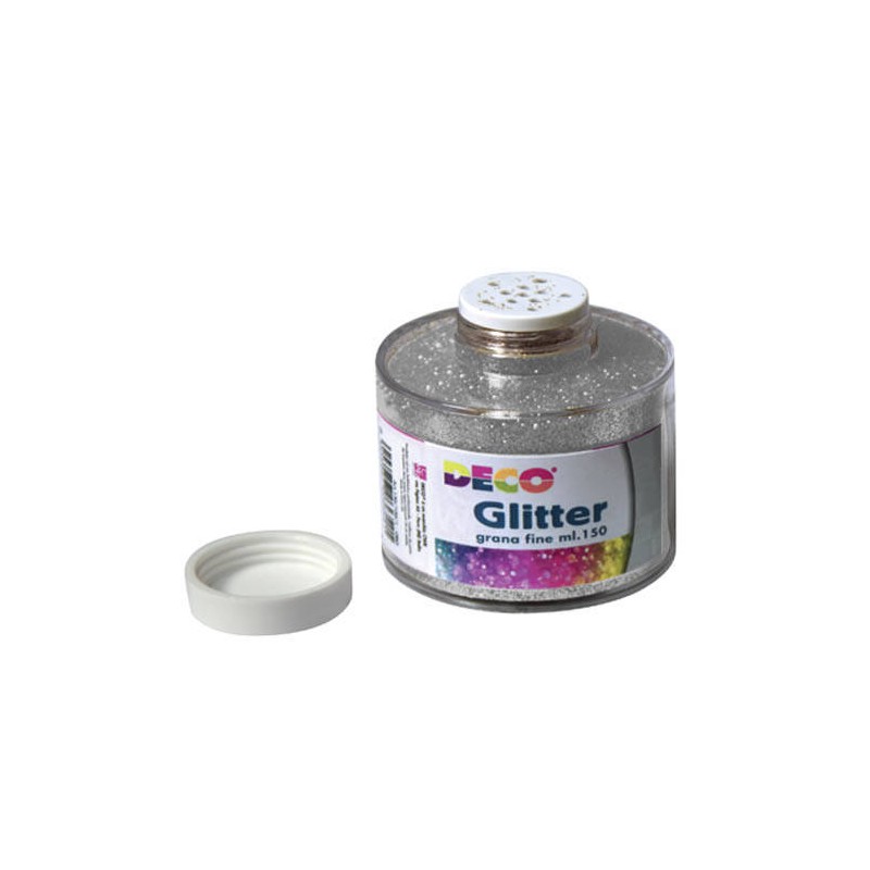 GLITTER BARATTOLO 150gr ARGENTO CWR