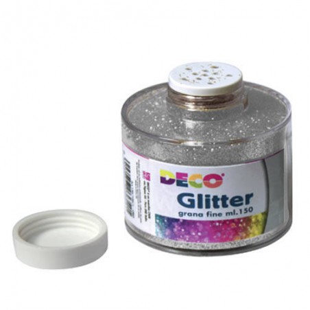 GLITTER BARATTOLO 150gr ARGENTO CWR