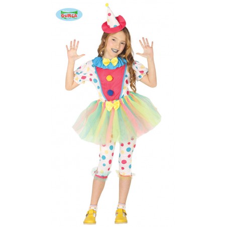COSTUME CLOWN BAMBINA 5/6 ANNI