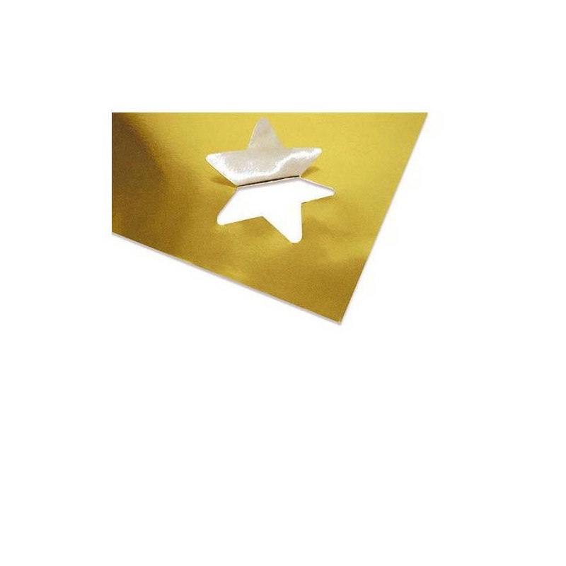 LAMINA ALLUMINIO BICOLORE ORO/ARGENTO 25x35cm 6pz