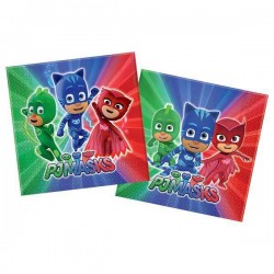 TOVAGLIOLI 33x33cm SUPER PIGIAMINI PJ MASKS 20pz