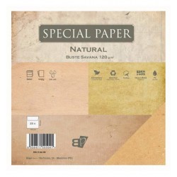 BUSTE 17x17 NATURAL SAVANA gr.120 25pz