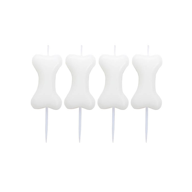 CANDELINE OSSO SU STECCO 8cm 4pz
