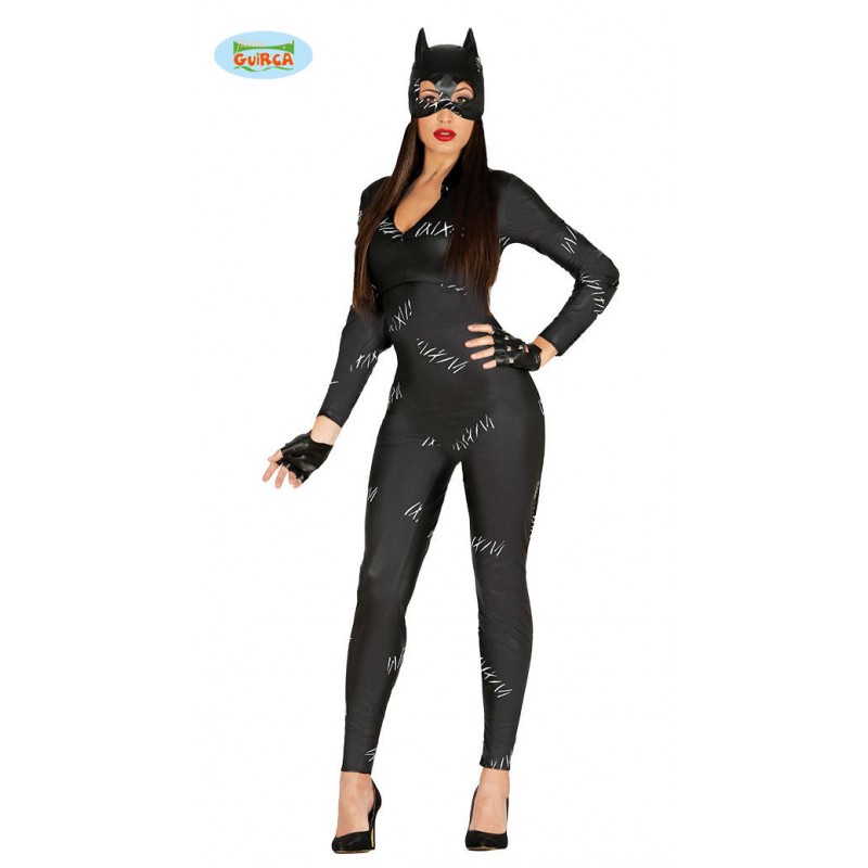 COSTUME BLACK KITTY SPANDEX DONNA ADULTO TG.UNICA