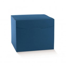 SCATOLA SEGRETO 30x30x24cm FIBRA BLU