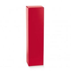 SCATOLA BOTTIGLIA MAGNUM 11,5x11,5x43cm FIBRA ROSSO