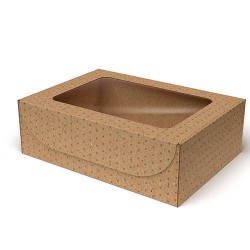 COFANETTO ENOGRASTRONOMICO C/FINESTRA 36x26x11,5cm POIS
