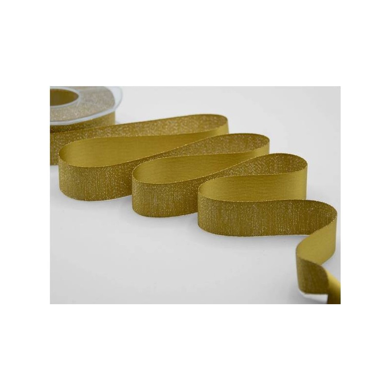 NASTRO RASO BOUTIQUE LAMè mm25x20mt COL.1085 SENAPE