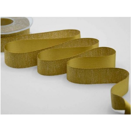 NASTRO RASO BOUTIQUE LAMè mm25x20mt COL.1085 SENAPE