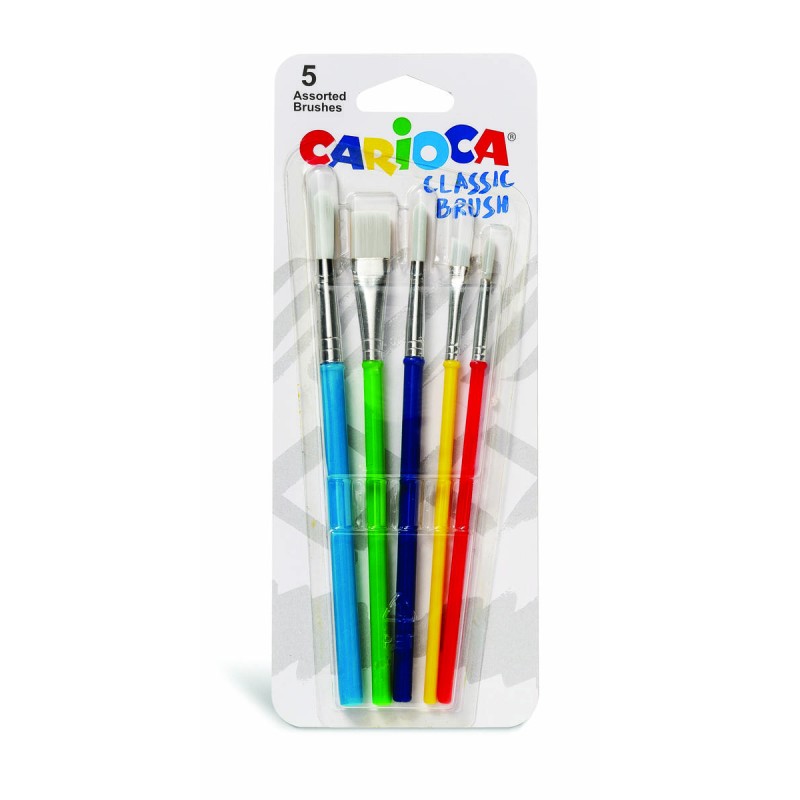 CARIOCA PENNELLI SCHOOL BRUSH SET 5pz