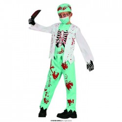 COSTUME SKELETON ZOMBIE MEDIC 7-9 anni