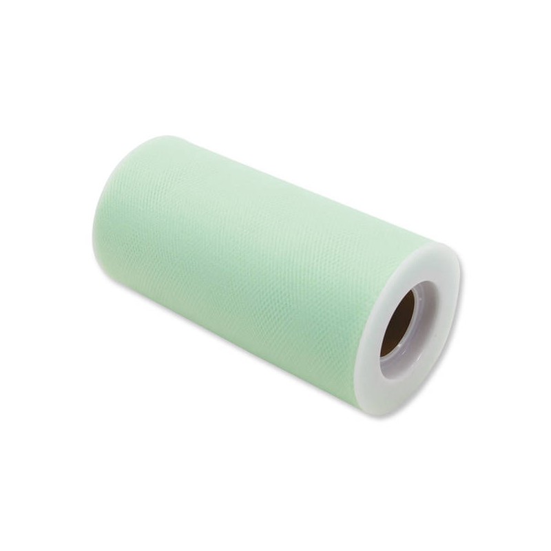 TULLE ROTOLO cm12,5x25mt ACQUA MARINA BIG