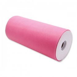 TULLE ROTOLO cm25x100mt ROSA CALDO BIG