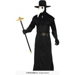 COSTUME UOMO MEDICO DELLA PESTE TG. L 52-54