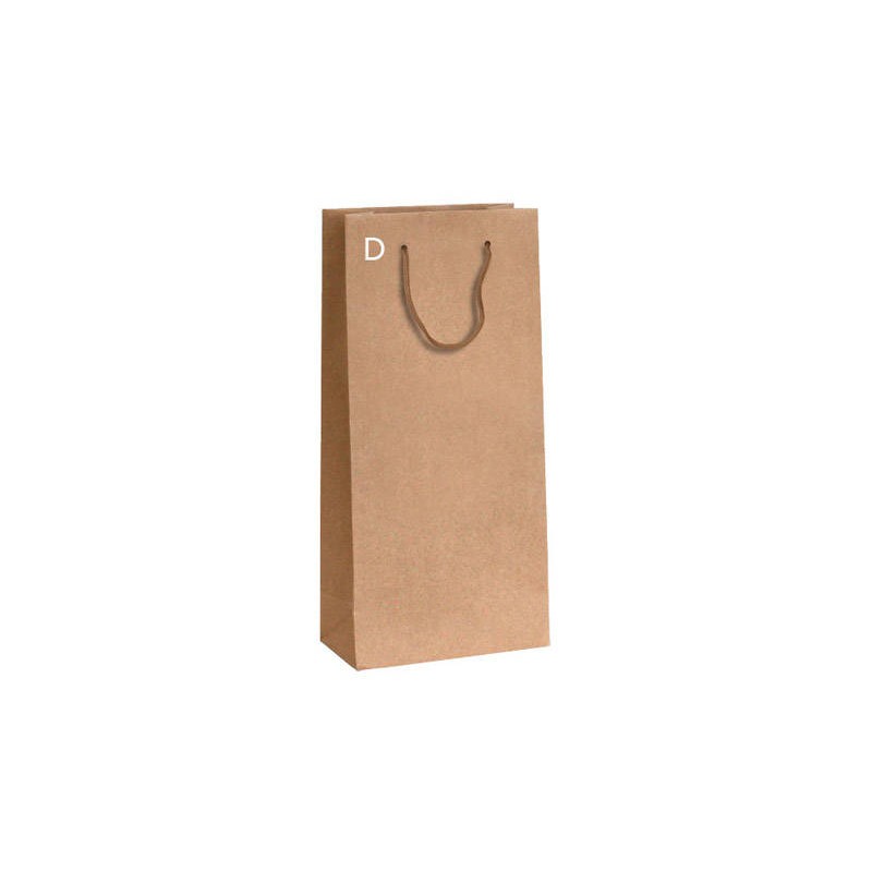 SHOPPER KRAFT AVANA 2 BOTTIGLIE C/DIV. 18x9x39cm