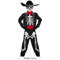 COSTUME BIMBO SCHELETRO MARIACHI 7-9 anni
