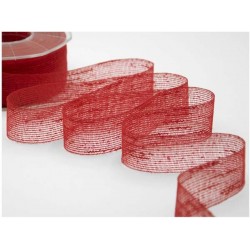 NASTRO VELETTA mm20x25mt COL.31 ROSSO
