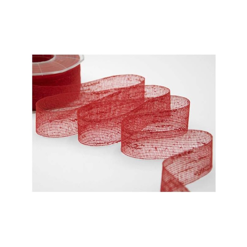 NASTRO VELETTA mm20x25mt COL.31 ROSSO