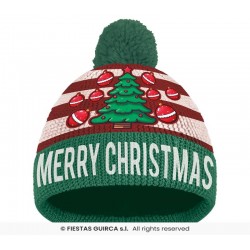 CAPPELLO EFFETTO LANA NATALIZIO ABETE VERDE