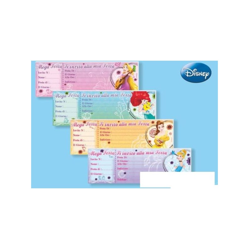 BLOCCHETTO INVITI PRINCIPESSE 15PZ