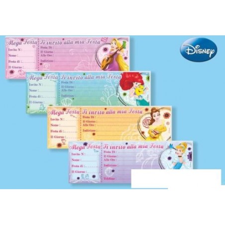 BLOCCHETTO INVITI PRINCIPESSE 15PZ