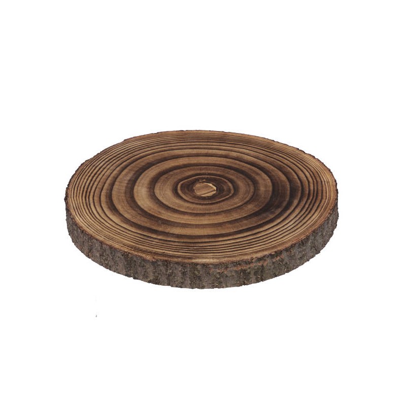 DISCO DI LEGNO PAULOWNIA ø30x3cm