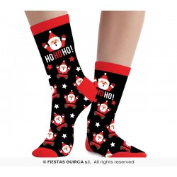 CALZE NATALIZIE ADULTI TG.42-48 HO-HO-HO