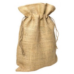 SACCHETTO JUTA CON LACCI 25x35cm