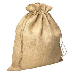 SACCHETTO JUTA CON LACCI 48x54cm