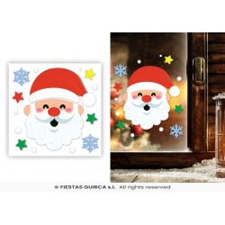 VETROFANIA DECO GEL BABBO NATALE 20x25cm