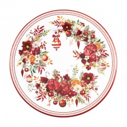 PIATTI 27cm CHRISTMAS BOUQUET 8pz