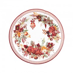 PIATTI FONDI 24cm CHRISTMAS BOUQUET 8pz