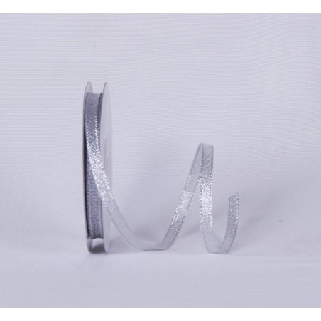 NASTRO RASETTO O/A mm6x25mt COL.101 ARGENTO