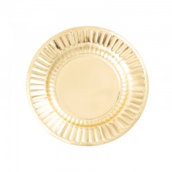 PIATTI ROUND 21cm ORO 8pz