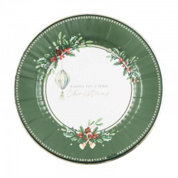 PIATTI 27cm MERRY CHRISTMAS TO YOU 8pz