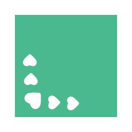 FUSTELLA 25mm ANGOLARE CUORICINI