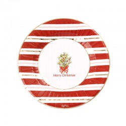 PIATTI 23cm CHRISTMAS PARTY 8pz