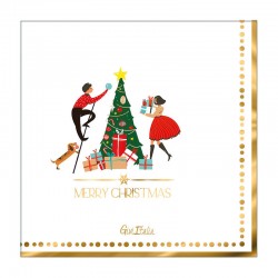 TOVAGLIOLI 25x25cm CHRISTIMAS STORY 20pz