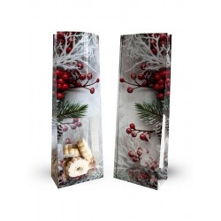 BUSTE PPL F.DO QUADRO C/FIN VISCHIO BIANCO MIS. 8+5x24cm...