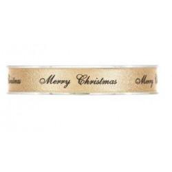 NASTRO FREDERIK MERRRY CHRISTMAS mm15x25mt ORO