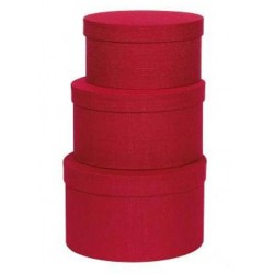 CAPPELLIERA ROSSA TRAMA TESSUTO ø21x11cm 3/3