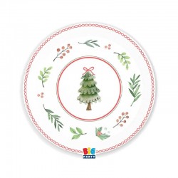 PIATTI PIANI ø22cm JOYFUL CHRISTMAS 6pz