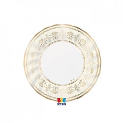 PIATTI DESSERT ø20 ROYAL IVORY GOLD 6pz