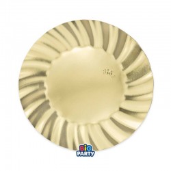PIATTI DESSERT ø20 WAVY ORO METAL 6pz