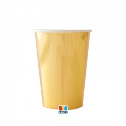 BICCHIERI 250cc WAVY ORO METAL 6pz