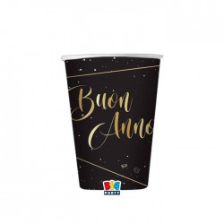 BICCHIERI IN CARTA 250cc BUON ANNO 8pz