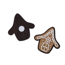 STICKERS 5x5cm CASA PAN DI ZENZERO 12pz