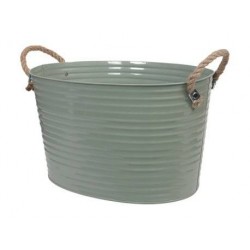 SECCHIO IN LATTA ø35x21cm EUCALIPTO LUCIDO